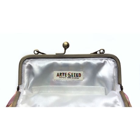🌟2WAY Epocheエポシェ【芍薬 ｼｬｸﾔｸ】本体内ポケット＋ Pポーチ付 オリジナルプリント ＆ハンドメイド少数販売品