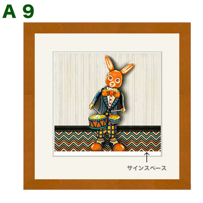 No.245☆【 ブリキの玩具シリーズ 】正方形 額装ジークレ（デジタル