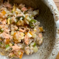 みぃご飯：鮭と海のごちそう雑炊