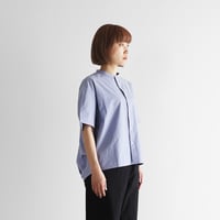 オールドレピアリネンタックブラウス（ダークネイビー）【レディス