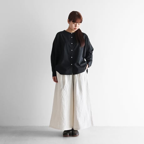 バンブーリネンスカートパンツ（オフホワイト）【ユニセックス】505