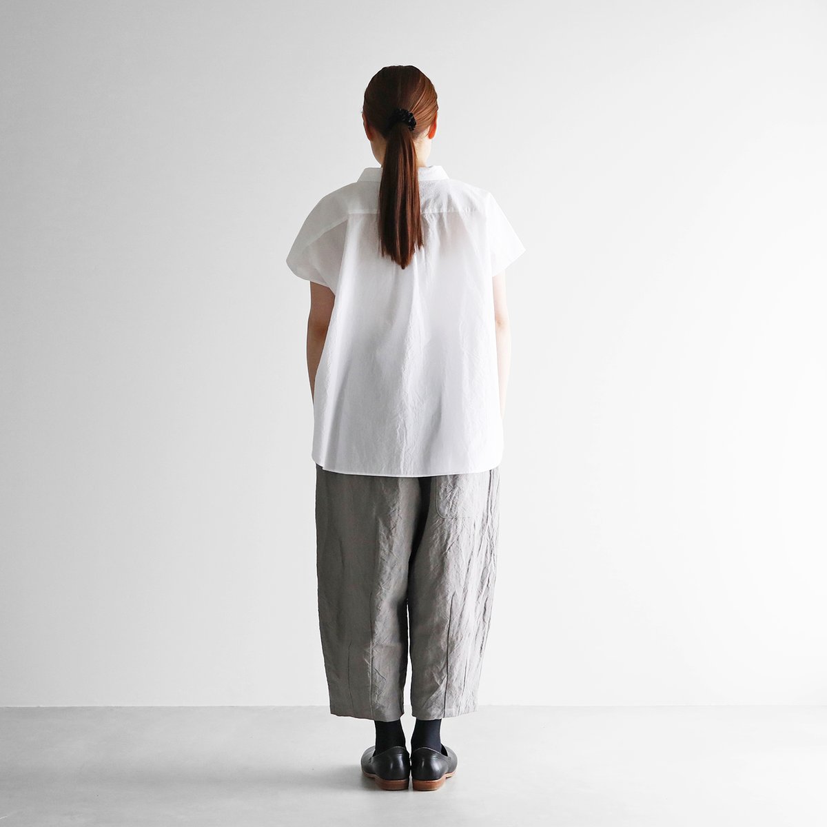 バンブーリネンバルーンパンツ（ライトグレー）【ユニセックス】506