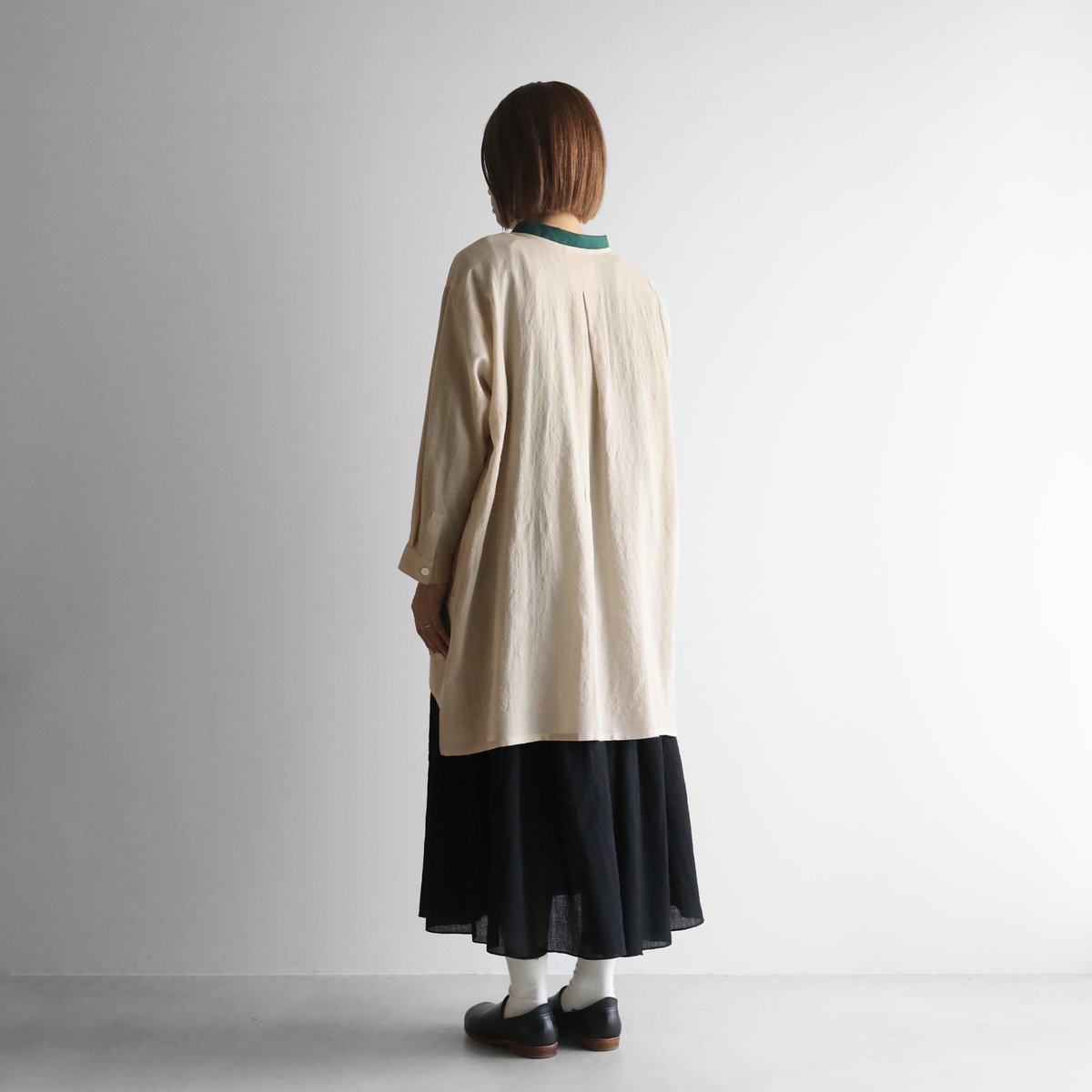 45R★ウールチュニック　グレー ウール混ミックス調チュニック 大きいサイズ 4L | 京都通販