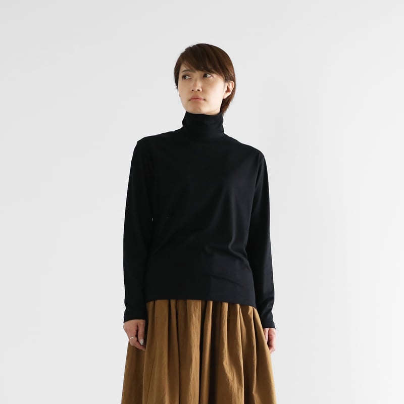 DimMoire ブラック タートルネック 長袖 DimMoire ブラック タートルネック 長袖