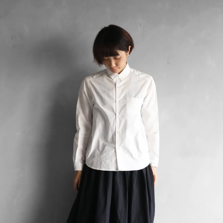 001Wオーガニックコットンシャツ（白）【ユニセックス】