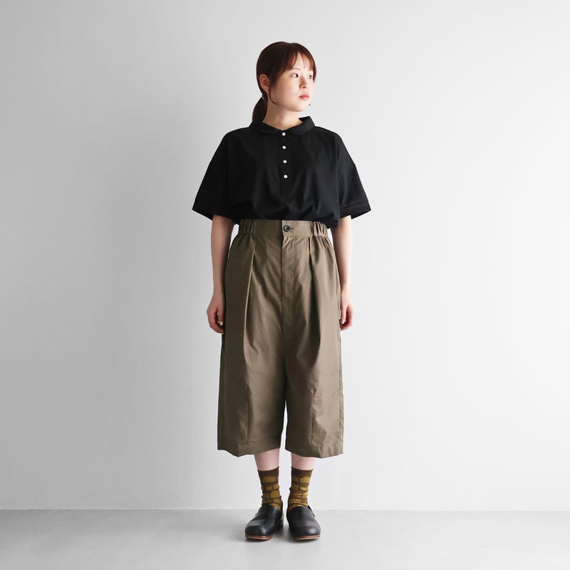 ギザコットンブロード8分丈パンツ(オレガノ)【ユニセックス ギザコットンブロード8分丈パンツ(オレガノ)【ユニセックス