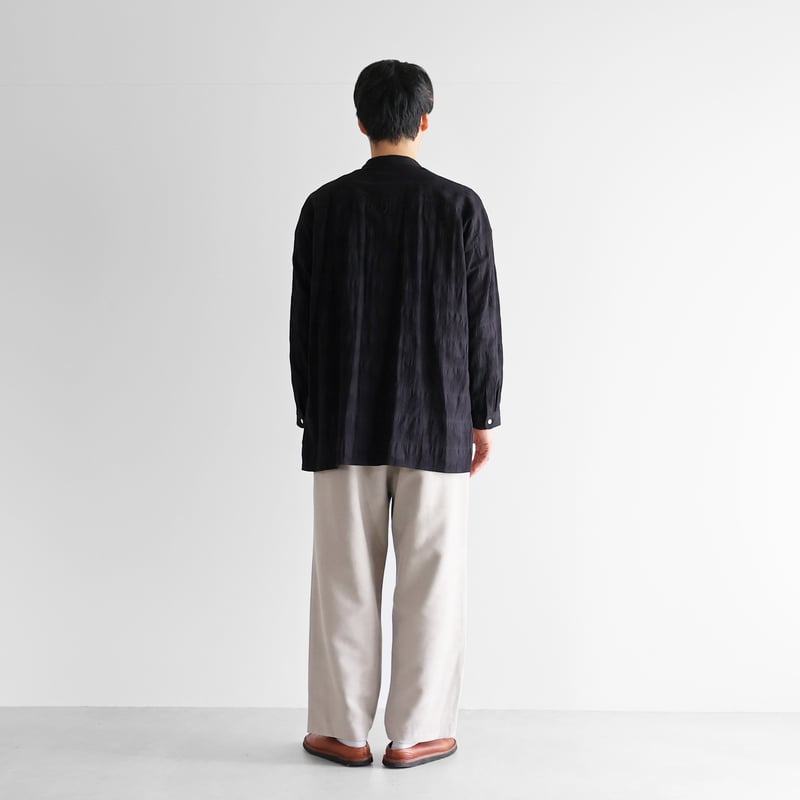 厚手モールスキンワイドパンツ（グレー）【ユニセックス】504 | HUIS