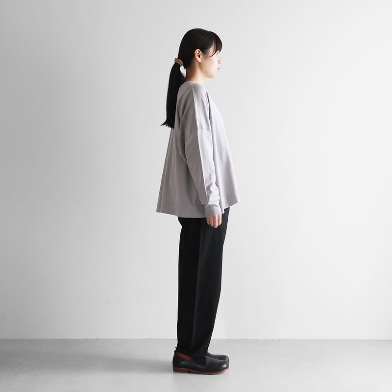 HUIS in house］SUVIN COTTONカーディガン（シルバーグレー）【レディス