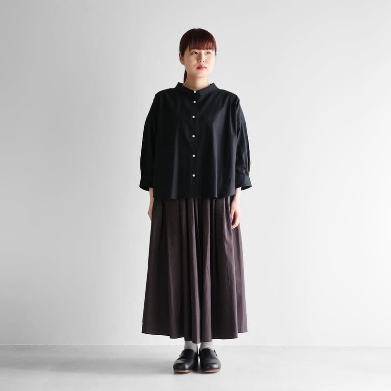 HUIS ハウス　長袖ブラウン ウォッシャブルウールロングカーディガン（ダークブラウン）を