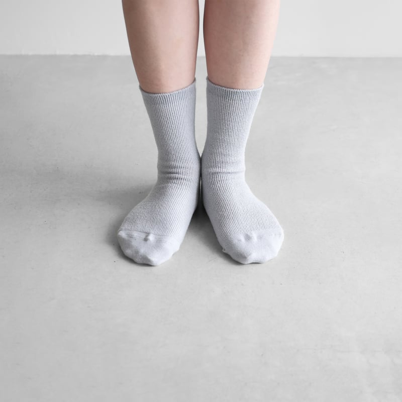 HUISのくつした］JACQUARD ishikoro（ピーチグレー）【ユニセックス22cm