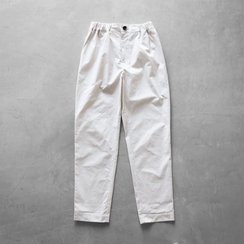 先染めバフクロスイージーパンツ（オフホワイト）【ユニセックス