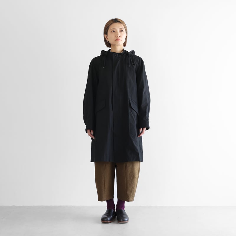 HUIS. ダウンプルーフコットン　ふかふかオーバーコート　ネイビー　NAVY ダウンプルーフコットンふかふかオーバーコート（2色）【ユニ