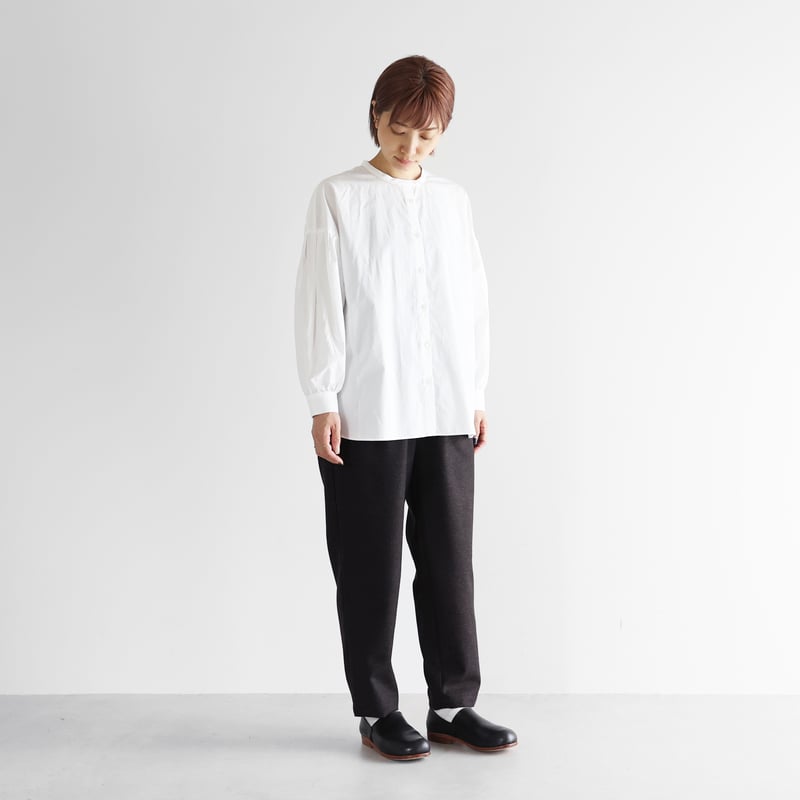 HUIS×尾州”ウールトロイージープレーンパンツ（ダークモカ）【ユニ 