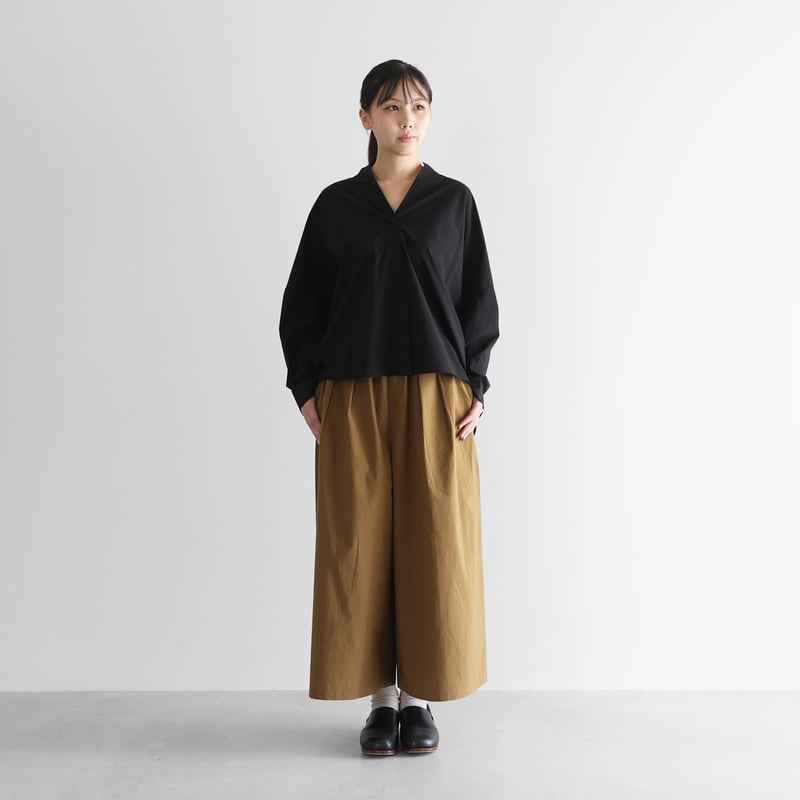 HUIS やわらかコットンスカートパンツ　505 遠州織物 やわらかコットンスカートパンツ 505が再入荷しました／ – HUIS