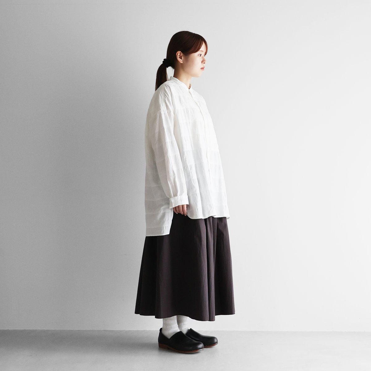 nude vintage×JOURNAL STANDARD】スモッキングカラーブラウス