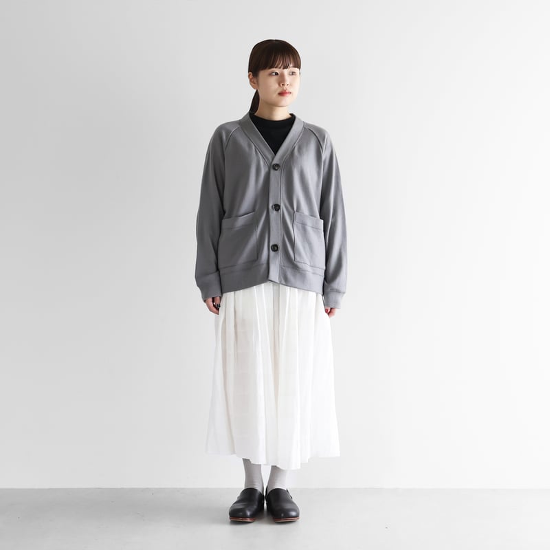 〜専用〜　ハウスHUIS◆ウォッシャブルウールショートカーディガン◆ダークグレー ウォッシャブルウールショートカーディガン（グレージュ）【レディス