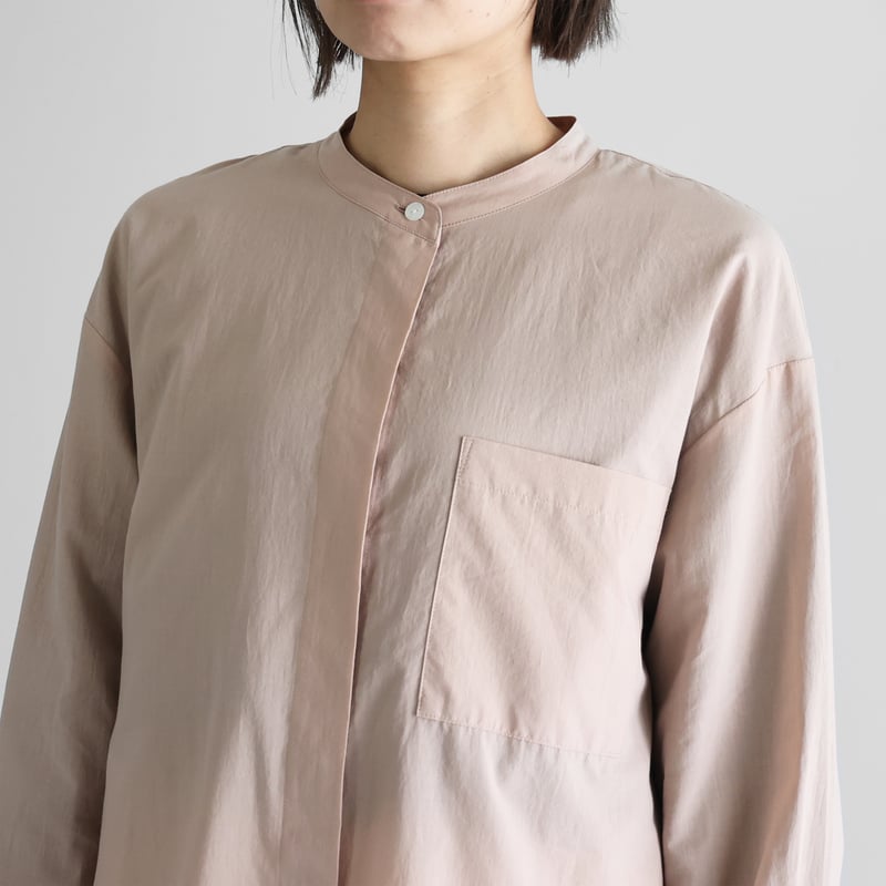 デパリエ　DEPAREILLE コットンヨーク切替　ロングブラウス 38 ピンク デパリエ DEPAREILLE コットンヨーク切替 ロングブラウス 38 ピンク
