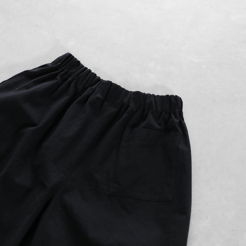やわらかシーチングコットンスカートパンツ(ブラック やわらかシーチングコットンスカートパンツ(ブラック