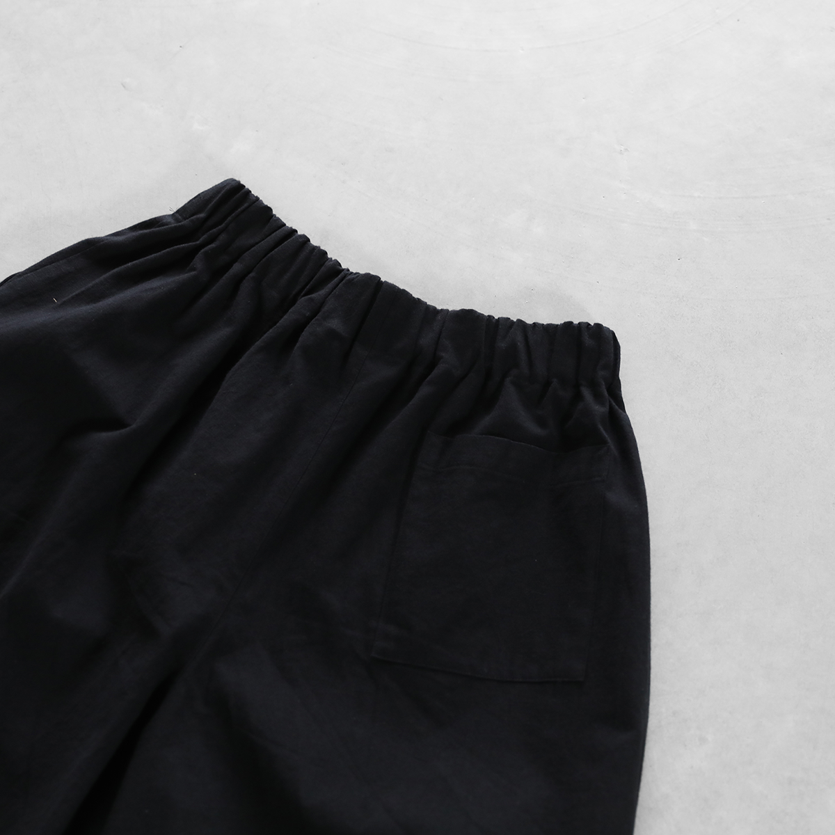 やわらかシーチングコットンスカートパンツ(ブラック やわらかシーチングコットンスカートパンツ(ブラック