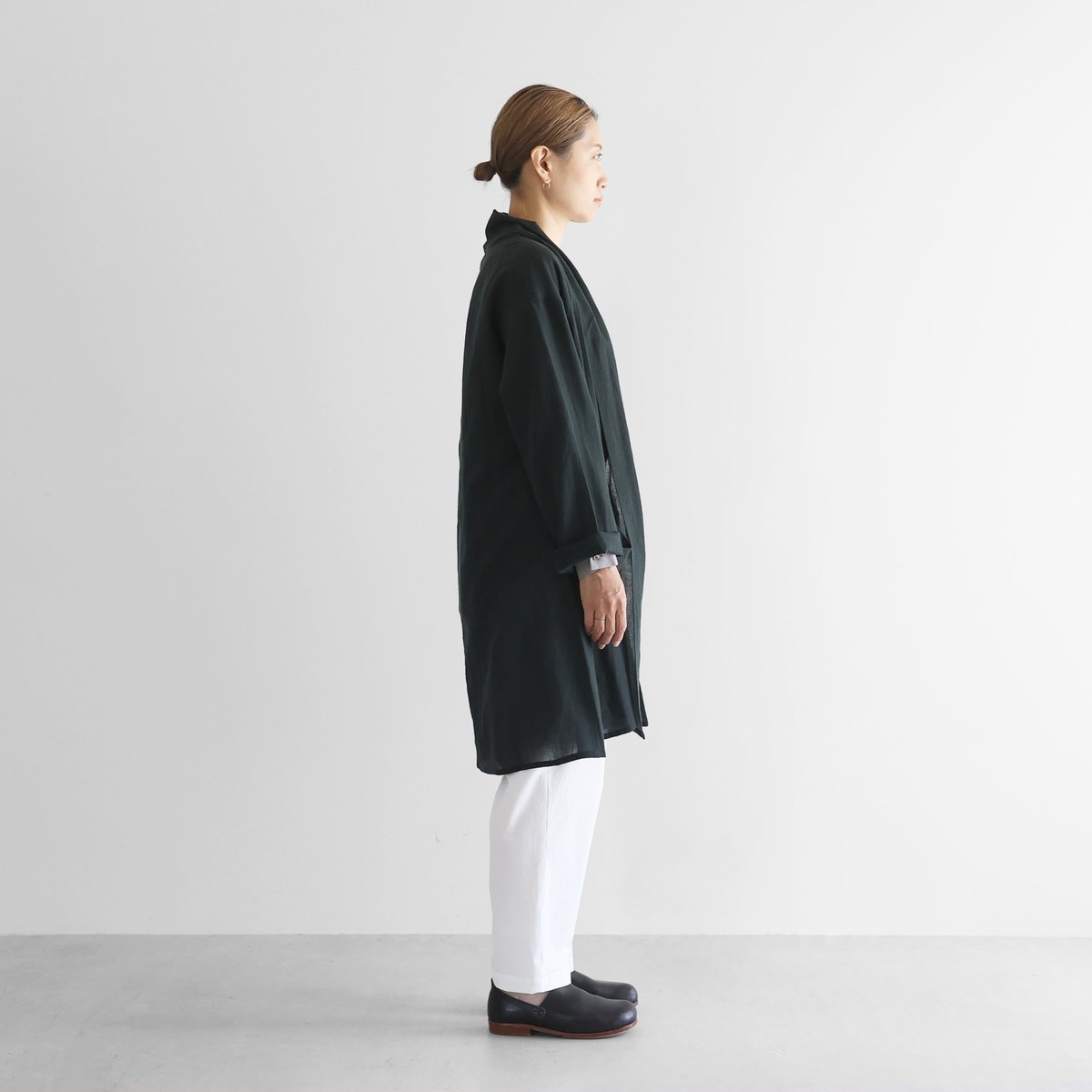 HUIS. 遠州織物　ウォッシャブルウールロングカーディガン　ユニセックス ウォッシャブルウールロングカーディガン【ユニセックス】701を