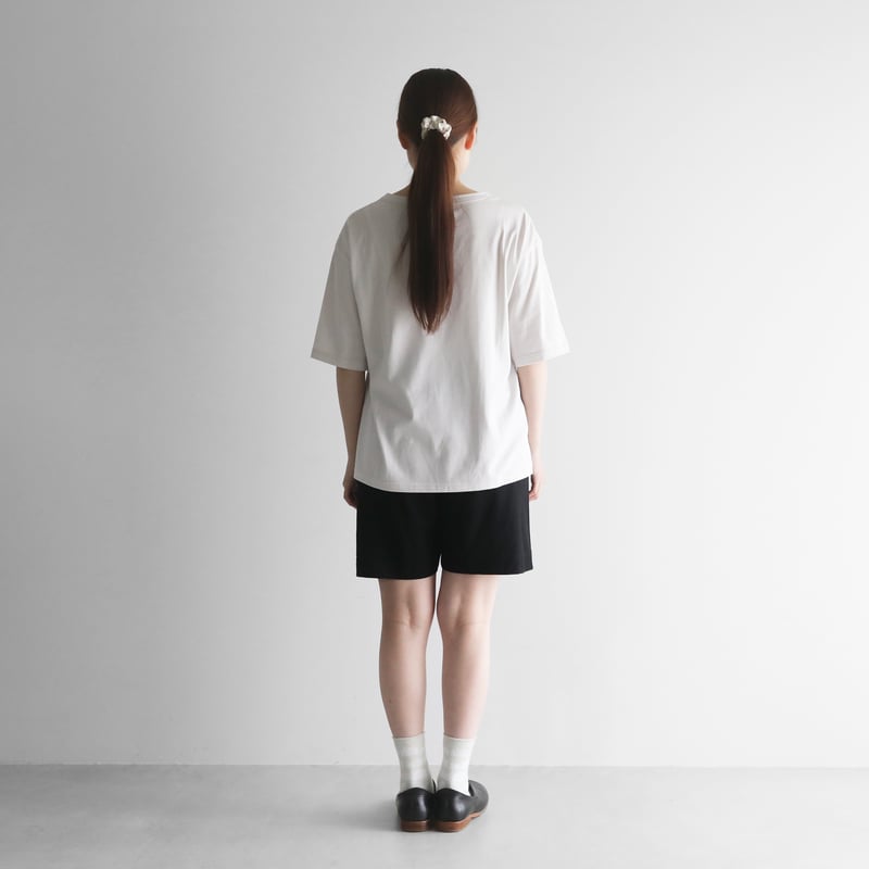 HUIS×yohakuペチパンツ兼ハーフパンツ（ブラック）【ユニ