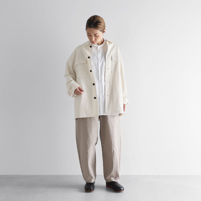 バンブーコットンCPOジャケットL（きなり）【ユニセックス】322L