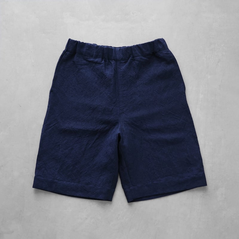バンブーリネン2wayショートパンツ(ネイビー)【ユニセックス バンブーリネン2wayショートパンツ(ネイビー)【ユニセックス