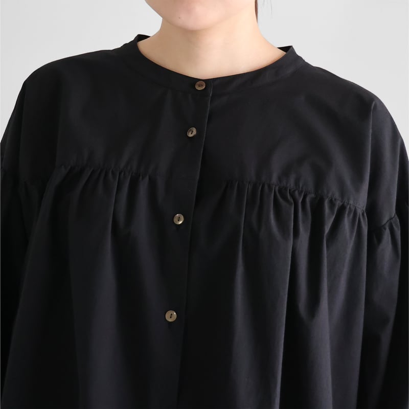 WALANCE オーガニックコットン ギャザーブラウス Bshop｜WALANCE