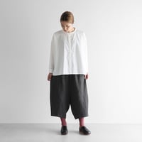オールドレピア天日干しラミーリネンサルエルバルーンパンツ（チャコールグレー）【ユニセックス】511