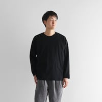 ［HUIS in house］SUVIN COTTONカットソーL（ブラック）【ユニセックス】CS210L