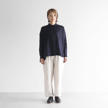 オールドレピア天日干しラミーリネンセミワイドパンツ（エクリュ）【ユニセックス】512