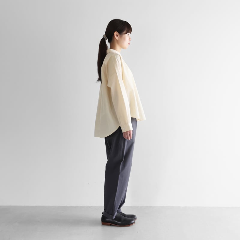 先染めバフクロスイージープレーンパンツ（グレー）【ユニセックス