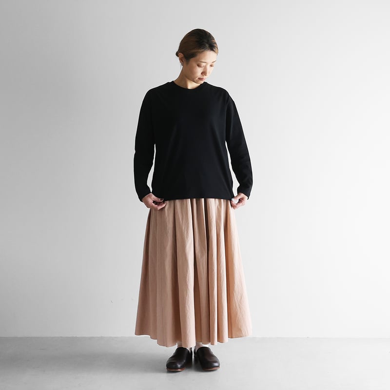 HUIS in house］SUVIN COTTONカットソー（ブラック）【ユニセックス】C