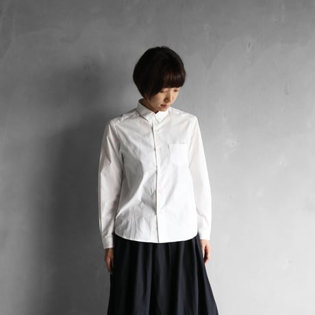 001Wオーガニックコットンシャツ（白）【ユニセックス】