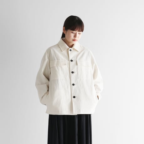 バンブーコットンCPOジャケット（きなり）【ユニセックス】322