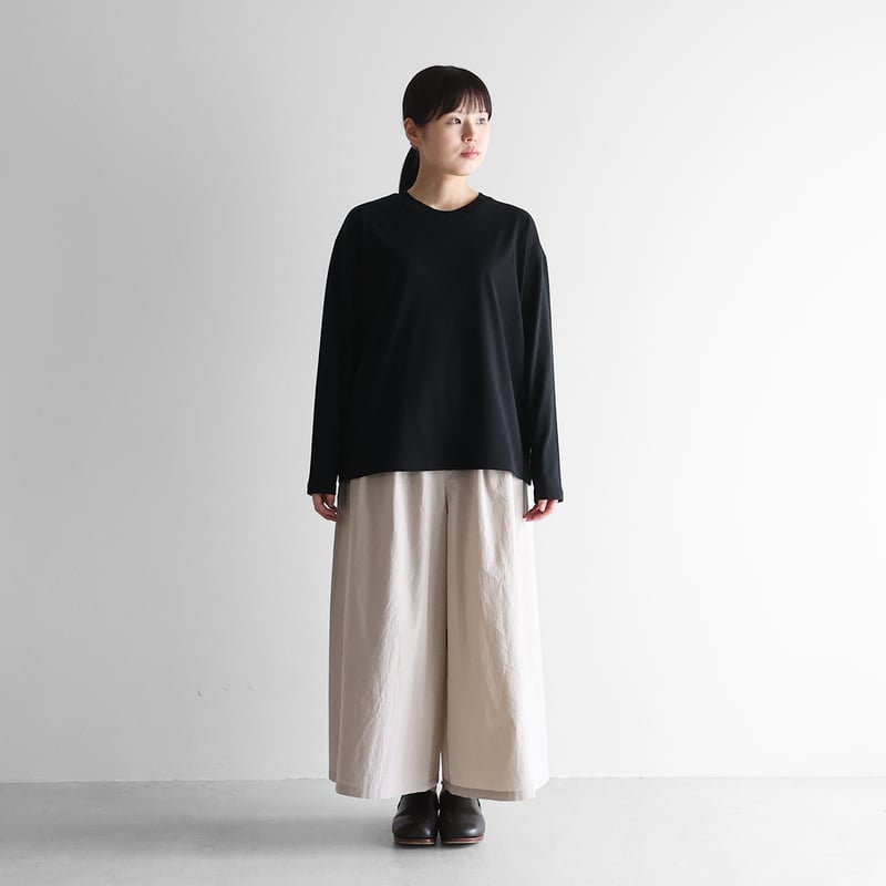 HUIS in house］SUVIN COTTONカットソー（ブラック）【ユニセックス】C