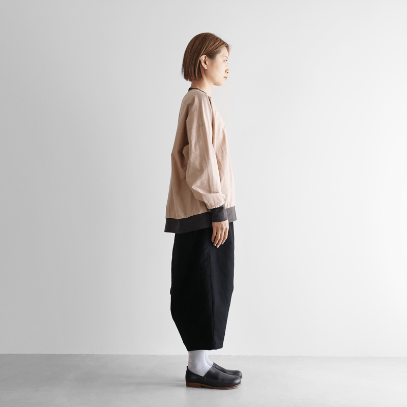 モールスキンサルエルバルーンパンツ（ブラック）【ユニセックス