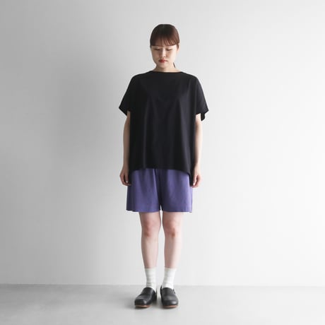 HUIS×yohakuペチパンツ兼ハーフパンツ（アンティークパープル）【ユニセックス】