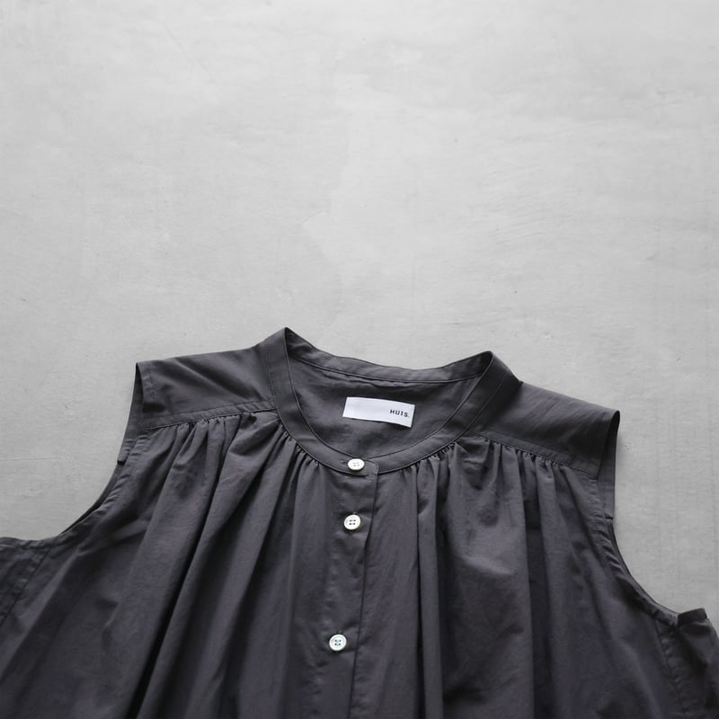 RosemaryYves SaintLaurent黒ノースリーブワンピース drapy タック ノースリーブ ワンピース