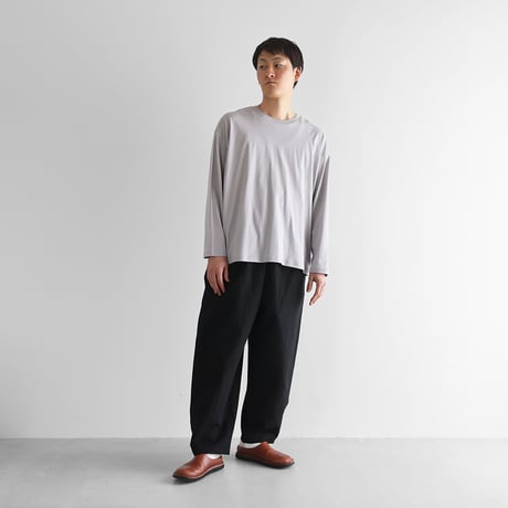 ギザコットンヘンプバルーンパンツロング（ブラック）【ユニセックス】506L