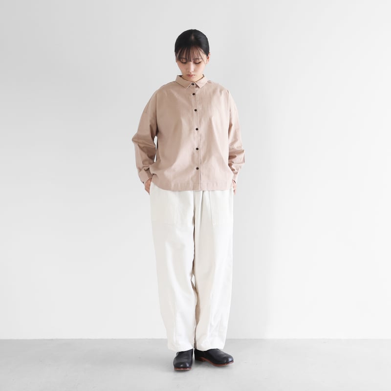 暮らしのおへそ一田さん×HUISコラボ】コーデュロイバルーンパンツ