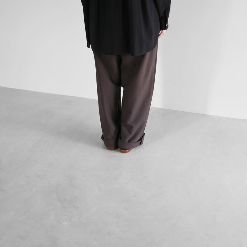 スヴィンオックスワイドストレートワークパンツ(ブラウングレー)【ユニ