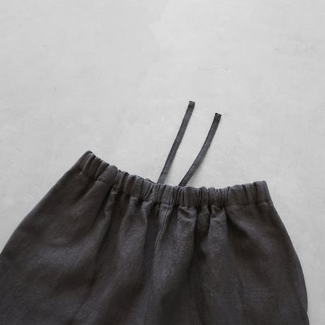 オールドレピア天日干しラミーリネンバルーンパンツ（チャコールグレー）【ユニセックス】506