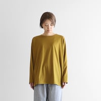 ［HUIS in house］SUVIN COTTON長袖カットソー（ピクルス）【ユニセックス】CS201L
