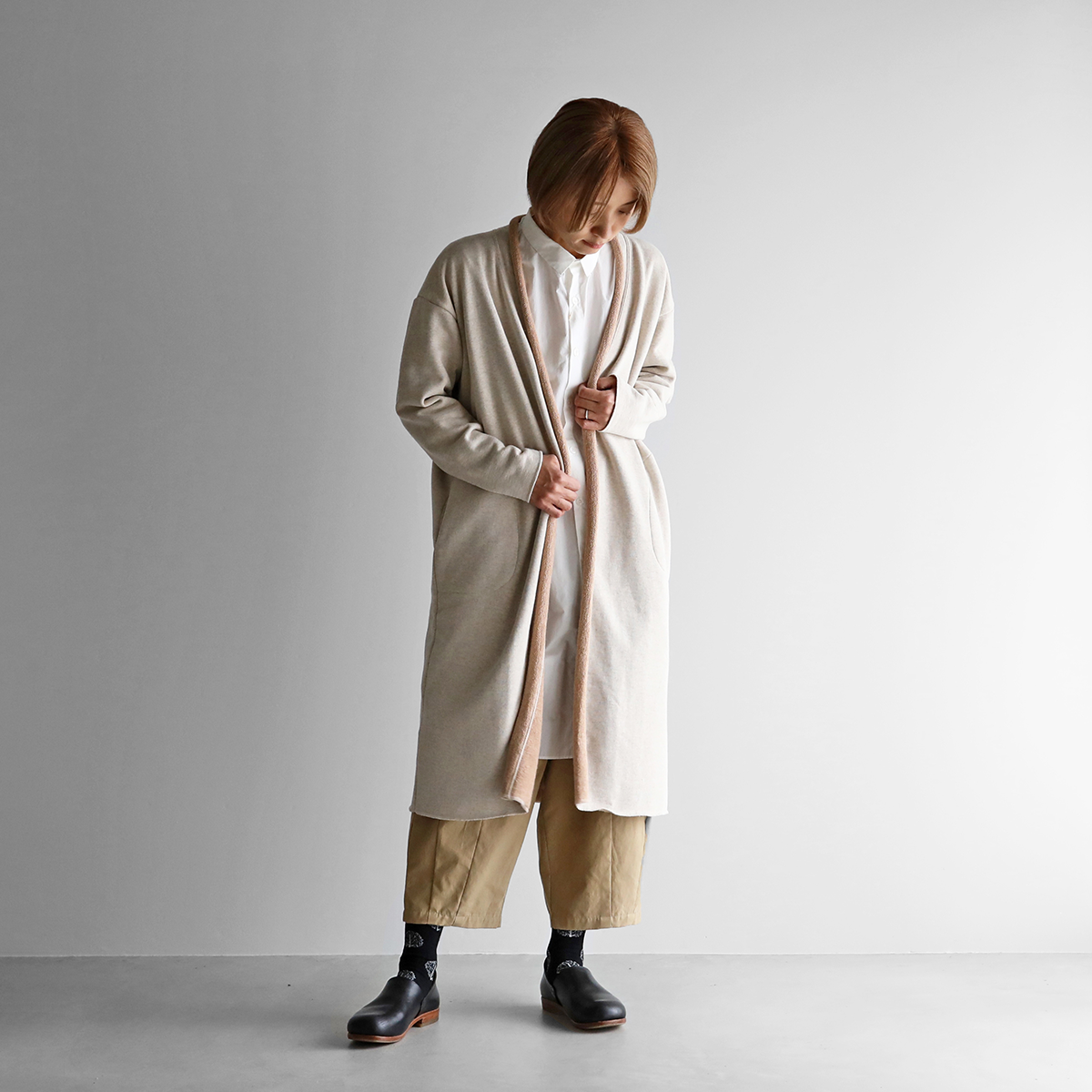 HUIS ハウス　長袖ブラウン HUIS/遠州織物ハウス | 趣佳[syuca.jp] オンラインショップ