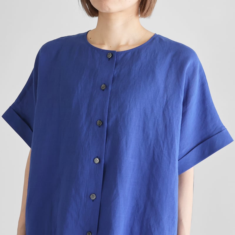 完売！遠州織物HUIS （限定生産）極細コットンラミーブラウス 完売！遠州織物HUIS （限定生産）極細コットンラミーブラウス