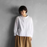 コードレーンワイドブラウス（白）【レディス】U102
