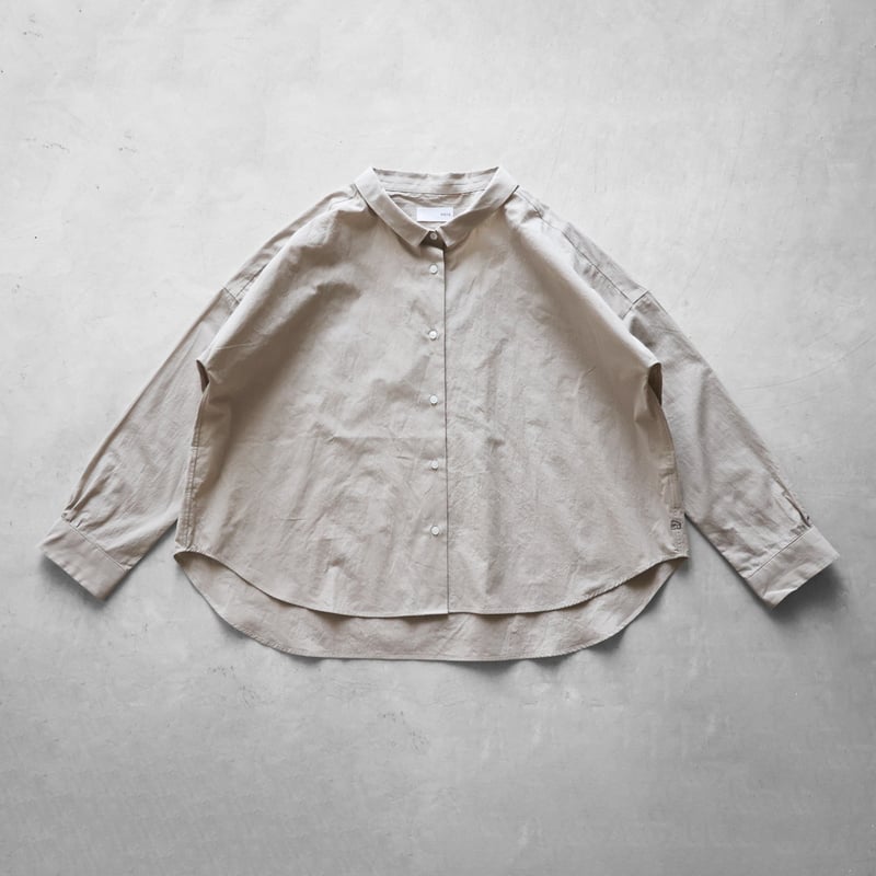 コードレーンワイドブラウス（グレージュ）【レディス】U102 | HUIS