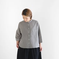 限定生産）極細コットンラミーロングスカート（マリンブルー