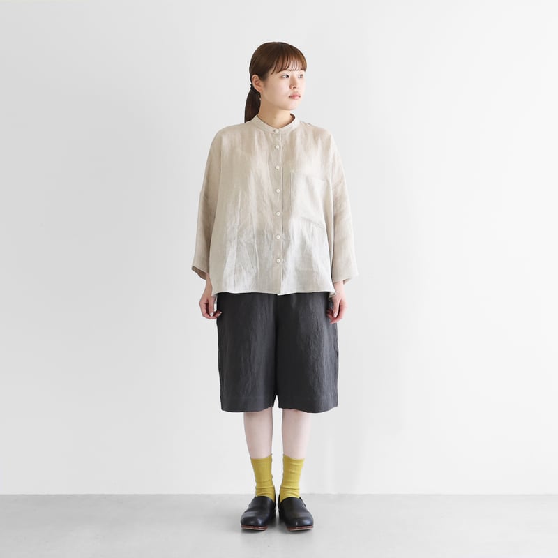 オールドレピア天日干しラミーリネン2wayショートパンツ